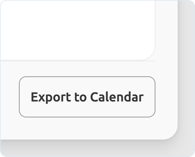 Calendar Export