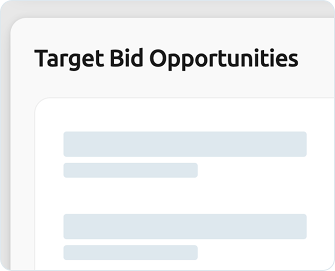 Target Bid Opportunities
