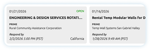 Subcontractor & Teaming Network